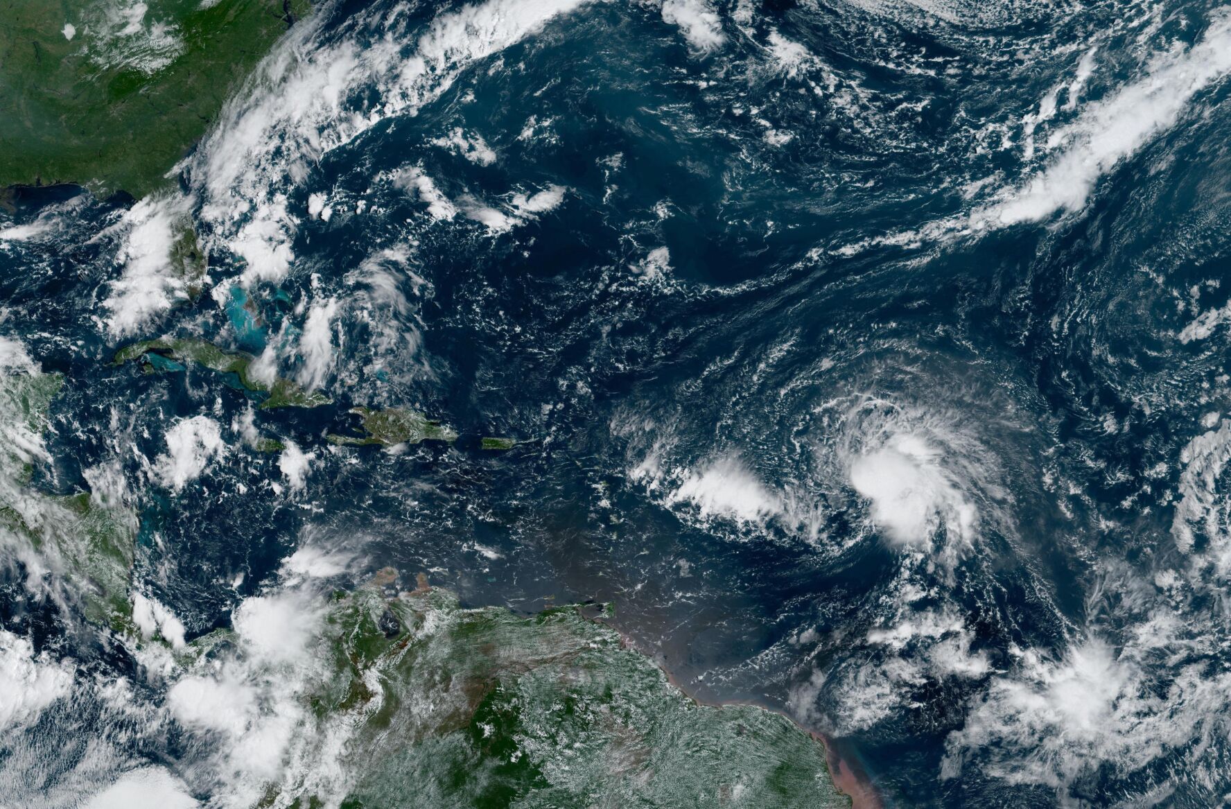 A tropical depression in the Atlantic could become Tropical Storm Fiona